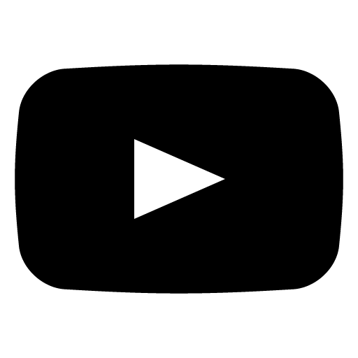 Youtube Black Logo Angle Rectangle PNG